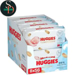 Huggies Pure Extra Care Baby Wipes 8 Pack (448 Wipes Total) Fragrance Wet Wipe