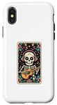 Coque pour iPhone X/XS The Guitar Player Musicien Tarot Carte Halloween Squelette