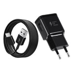 Chargeur pour Samsung Charge Rapide, Chargeur USB et USB Type C Cable Compatible avec Samsung Galaxy A15 A14 A13 A04s A05s A71 A55 A54 A53 A42 A35 A34 A33 A25 A23 M53 M34 M13 S8 S9 S10 S20 Plus