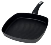 Pendeford Diamond Square Ribbed Non Stick Grill Frying Pan 28cm P645