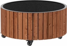 Plus Circle blomlåda Ø70x35 cm, Thermowood