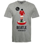 Subbuteo Official Football Legends George Best El Beatle Mens T-Shirt Small