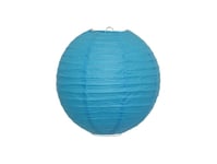 Blå Lampskärm Av Rispapper, 25 Cm
