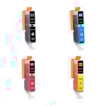kompatible Canon CLI-531 combo pack 4 stk bläckpatron (50 ml)