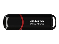 ADATA DashDrive UV150 - USB flash-enhet - 512 GB - USB 3.2 Gen 1 - svart