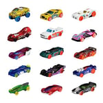 Hot Wheels Track Bundle of 15 Toy Cars, 3 Track-Themed Packs of 5 1:64 Scale Vehicles, Cool Toy & Gift for Collectors & Kids, HNM04