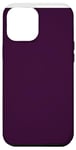 Coque pour iPhone 13 Pro Max Couleur bordeaux mat simple dégradé foncé violet