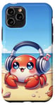iPhone 11 Pro Kawaii Crab Headphones: The Crab's Rhythm Case
