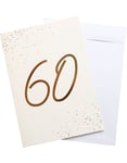 60 År - Jättestort Gratulationskort Med Kuvert I A4-format