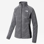 The North Face Women's Athletic Outdoor Full-Zip Midlayer Jacket Asphalt Grey White Heather-TNF Black Heather (5IFH 6P6)