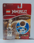 LEGO NINJAGO ZANE ARTICULATED FIGURE WITH CLIP-ON SOUND BASE By BASIC FUN NEW!