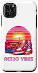 iPhone 11 Pro Max Retro Vibes Boombox and sneakers lovers for men women kids Case