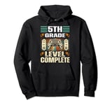 5th grade Level Complete Graduation gaming class 2024 gamer Pullover Hoodie