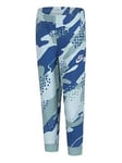 Nike Younger Boys Club Camo Jogging Bottom, Light Blue, Size 3-4 Years