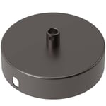 Takkopp 1 hål 100mm (Matt pärlsvart)