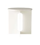 Androgyne Side Table - Ivory/Crystal Rose Marble