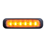 Varnings- / Blixtljus Strands Dark Knight Strobe light 6LED, 12V/24V, Klar lins