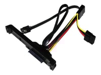 Silverstone Cp05 - Sata-Kabel - Serial Ata 150/300 - Sata-Kombination (Hona) Till 4 Pin Intern Effekt, Sata - 50 Cm - Svart