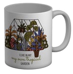 Funny Gardening Mug Live in my Tropical Garden 11oz Cup Gift