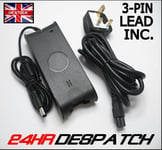 FOR Dell INSPIRON 600M Laptop UK Certified Quality AC Charger with 3 pin UK