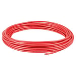 as - Schwabe Connection Cable 5 m - Cable H07V-K 2.5 mm² - Fine Stranded Copper Conductor with Plastic Insulation - For Wiring Sockets and Lights - Red - Made in EU I 30043