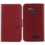 Lankashi Premium Genuine Real Flip Folder Folio Leather Case For Doro 5516/5517 2.4" Book Wallet Business Phone Protection Protector Cover Skin Pouch Etui (Dark Red)