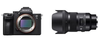 Hybride Sony Alpha A7 III Boitier Nu + Objectif Sigma 50 mm f/1.4 DG HSM Art Noir Monture Sony FE