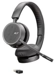 POLY Voyager 4220 UC Headset Wireless Head-band Office/Call center Bluetooth Black