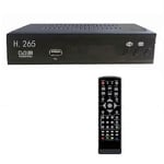 Dvb T2 Hevc 265 Digital TV-tuner Dvb-t2 265 1080p Hd-dekoder Usb Terrestrial TV-mottagare Epg Set To  (FMY)