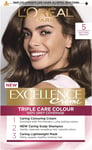 L'Oréal Paris Excellence Crème Permanent Hair Dye, Radiant At-Home Hair Colour 8
