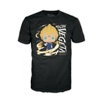 Funko POP! & Tee: DBZ - Majin Vegeta - Glow In the Dark - Small - (S) - T-Shirt - Clothes With Collectable Vinyl Figure - Gift Idea - Toys and Short Sleeve Top for Adults Unisex Men and Women