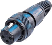 Neutrik NC3FX-SPEC Female 3 Pin XLR Line Socket w Locking Ring Bronze Contacts