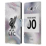 PERSONALISED LIVERPOOL FC 2022/23 KIT PU LEATHER BOOK CASE FOR SAMSUNG PHONES 3
