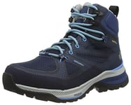 Jack Wolfskin Women's Force Striker Texapore Mid W Outdoor Shoes, Dark Blue/Light Blue, 3 UK