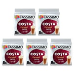 Tassimo Coffee Pods Costa Caramel Latte 5 Packs (40 Drinks)