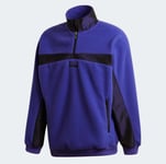 adidas Originals Men's Sweatshirt (Size XS) D Logo 1/4 Zip Top Jacket - New