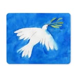 A Pair of Beautiful White Doves Bird Rectangle Non Slip Rubber Mousepad, Gaming Mouse Pad Mouse Mat for Office Home Woman Man Employee Boss Work