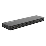 F118 8 Ports 1 In 8 Out HDMI 2.0 Splitter,Audio Video 1080P Distributor,Audio Output 3D Dolby Vision HDR&4K 24/30/36Bit HDMI 2.0 Full HD1080P Splitter,for Blu-ray/DVD/Player,PS3/4,PC/Laptop