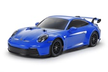 Tamiya 47496 Porsche 911 GT3 (992) Blue Painted Body TT-02 1:10 Assembly Kit