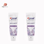 Crest 3d white brilliance toothpaste vibrant peppermint 99g (pack of 2)