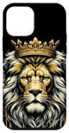 Coque pour iPhone 12 mini Lion Jungle Royal Crown The Soul of Wilderness Animal Funny