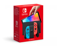 Nintendo Switch Konsoll OLED - Neon Rød &amp; Blå