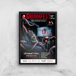 Grimmfest 13th Edition 2021 Giclée Art Print - A3 - Black Frame