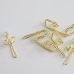 Guld-100 stycken gardinkrokar, metallkrokar, gardinvolangdraperi