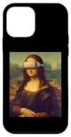 Coque pour iPhone 12 mini Leonardo Da Vinci Mona Lisa portant un appareil de réalité virtuelle