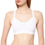 Sand Women's Sports Bra Daphne Medium Hold B Cup, womens, 001898, White, 3-4 Years