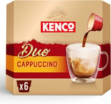 Kenco Duo Cappuccino Instant Coffee 6X18.3G (Pack of 4, Total 24 Drinks, 439.2G)