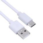 USB till USB-C laddningskabel för iPhone 15 Pro/15 Pro Max/... Vit