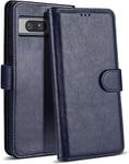 Case Collection for Google Pixel 7A Phone Case - Premium Leather Folio Flip Cove