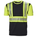Helly Hansen Workwear ICU 79271-369 T-paita huomioväri, musta/keltainen Koko XXL